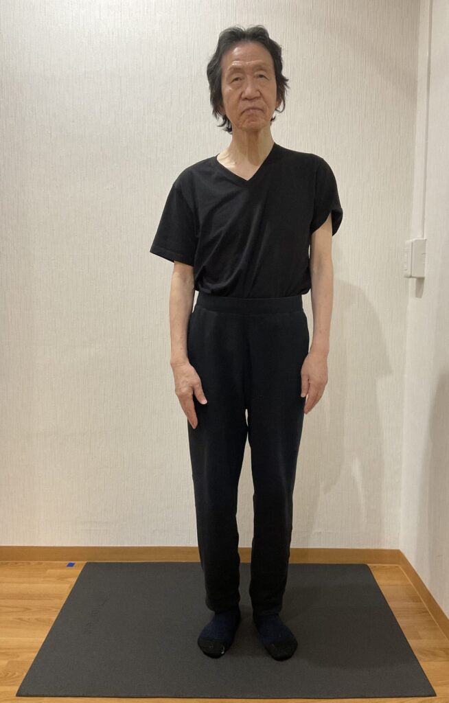 正面からの姿勢写真　2024.4/14