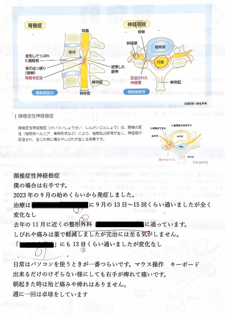 治療歴の経過メモ